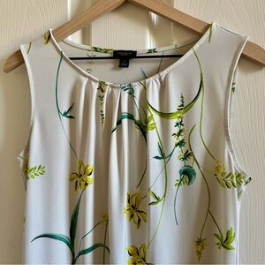Ann Taylor Floral Sleeveless Blouse